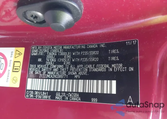 2T2ZZMCA2HC089771: 43814363