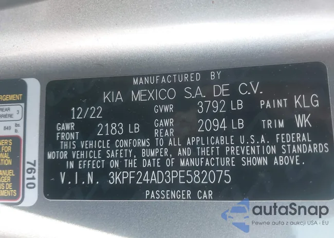 3KPF24AD3PE582075: 43813717