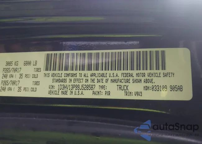 1D3HV13P99J528587: 43813799