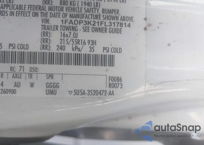 1FADP3K21FL317814: 43814996