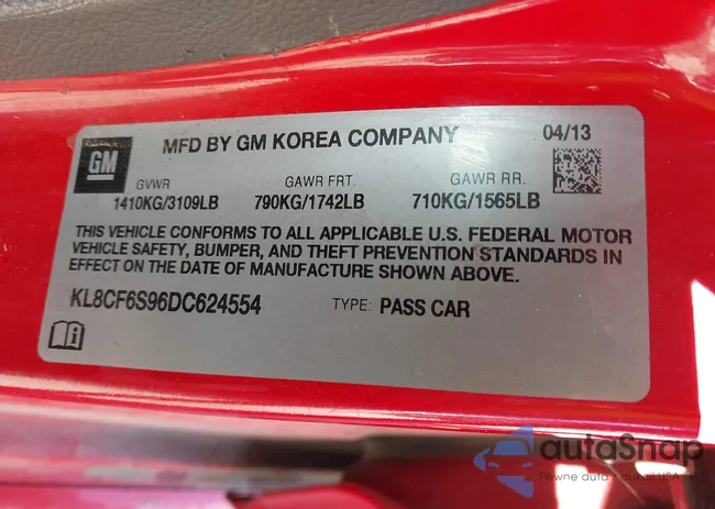 KL8CF6S96DC624554: 43815053