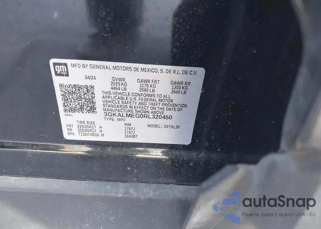 3GKALMEG0RL320450: 43815251