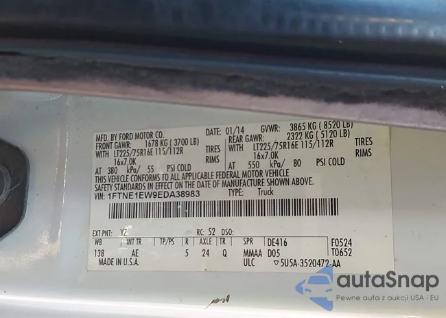 1FTNE1EW9EDA38983: 43815285