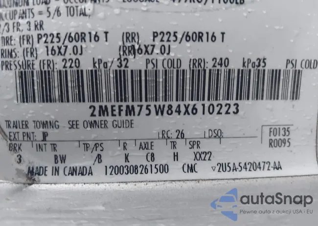 2MEFM75W84X610223: 43815512