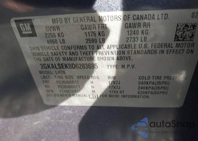 2GKALSEK0D6283695: 43814657