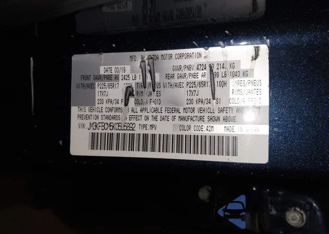 JM3KFBCM5K0595892: 43814762