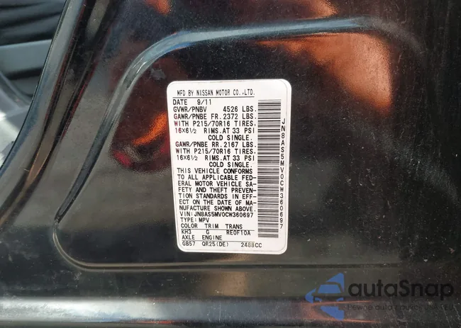 JN8AS5MV0CW360697: 43814859