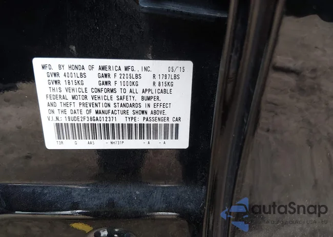 19UDE2F38GA012371: 43815990