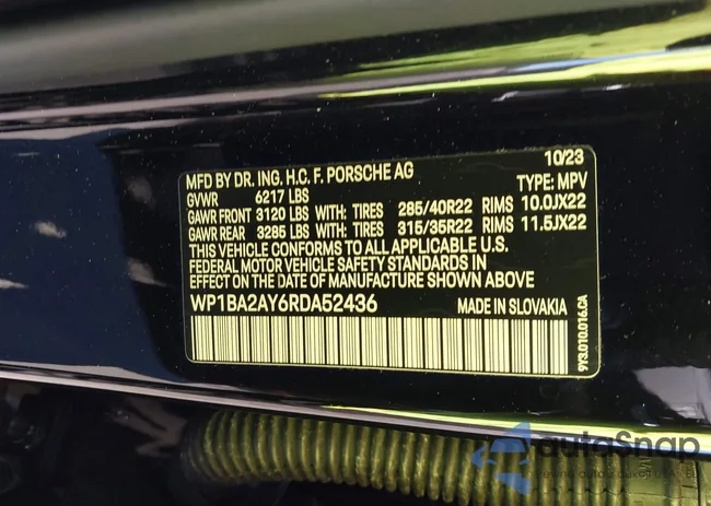 WP1BA2AY6RDA52436: 43816006