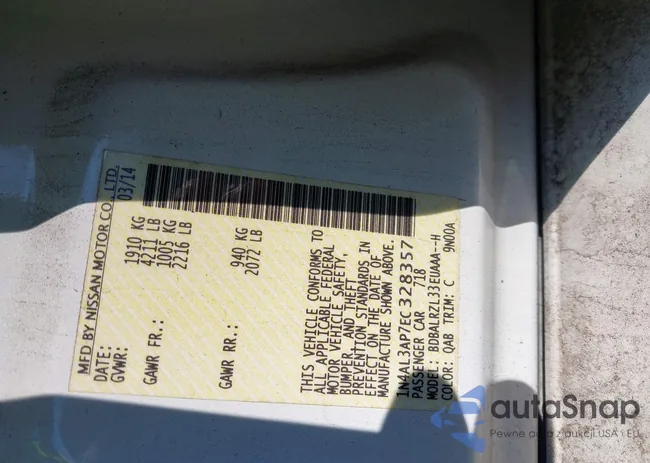 1N4AL3AP7EC328357: 43816007