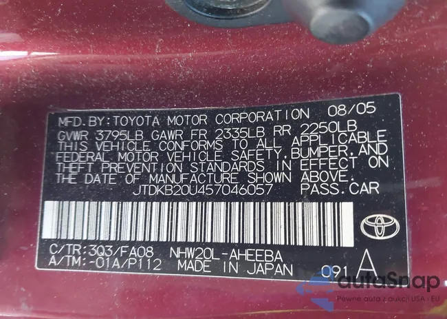 JTDKB20U457046057: 43816408