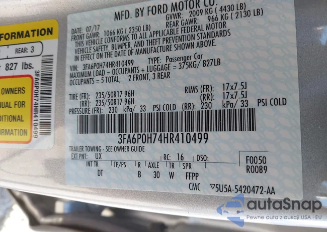 3FA6P0H74HR410499: 43816419