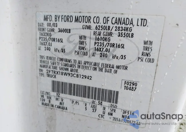 2FTRX18W93CB12942: 43815656