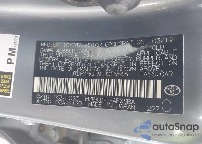 JTDP4RCE6LJ015566: 43817159