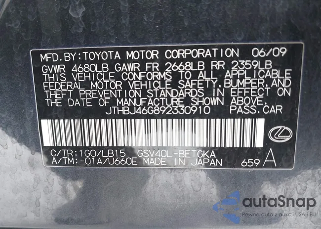 JTHBJ46G892330910: 43817196