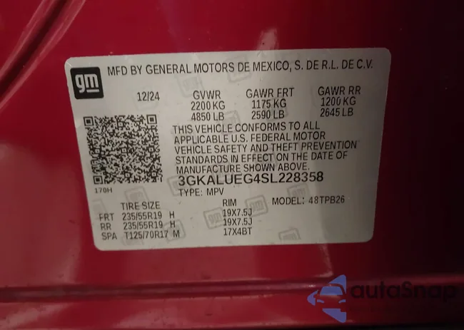 3GKALUEG4SL228358: 43817339