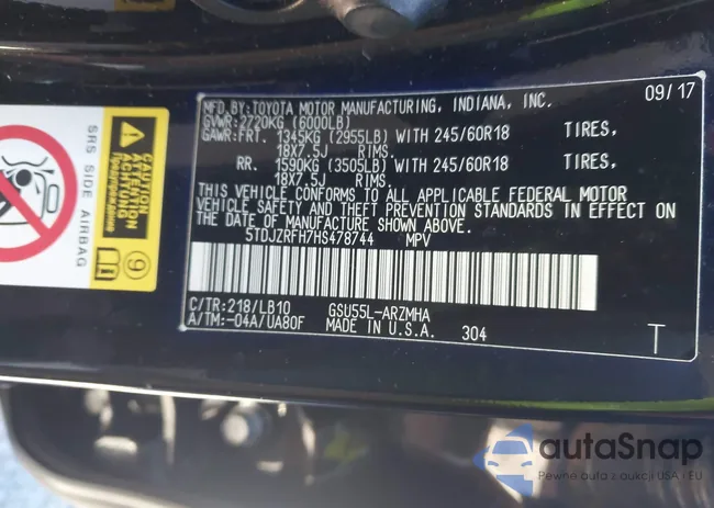 5TDJZRFH7HS478744: 43817460