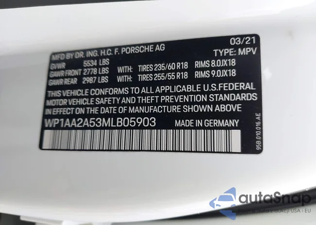 WP1AA2A53MLB05903: 43816559