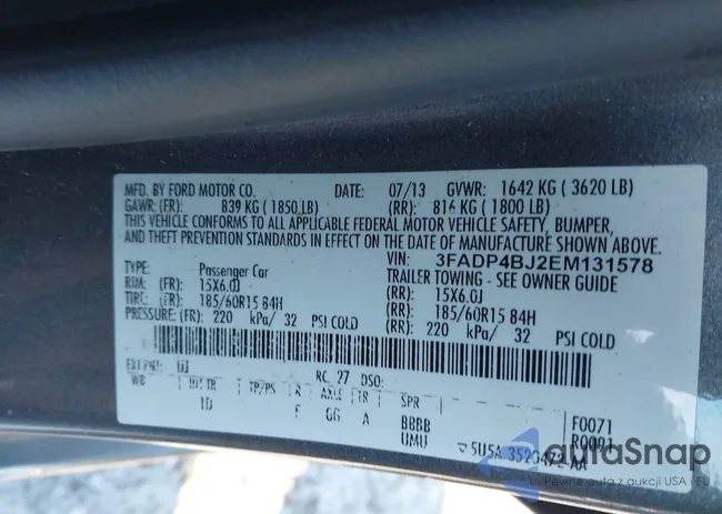 3FADP4BJ2EM131578: 43816801