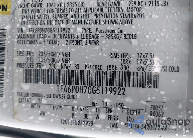 1FA6P0H70G5119922: 43816868