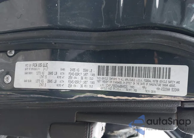 1C4PJMBS3HW664531: 43817920