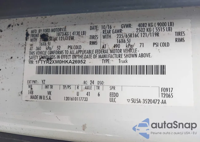 1FTYR2XM0HKA26952: 43817929