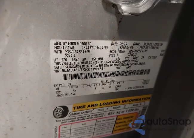 5LMJJ3LTXKEL25178: 43818096