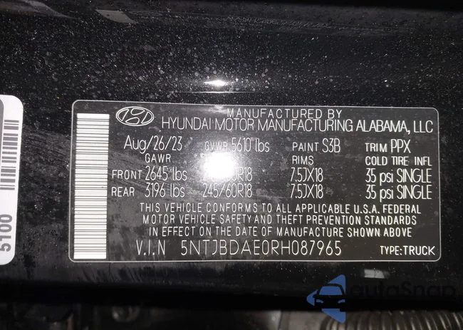 5NTJBDAE0RH087965: 43818109