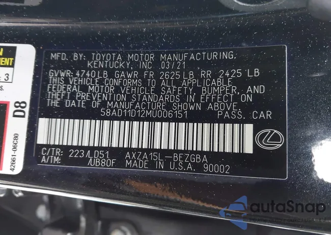 58AD11D12MU006151: 43818207