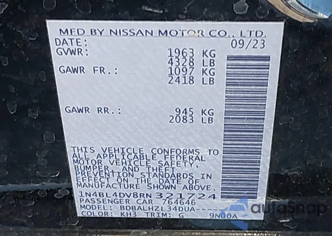 1N4BL4DV8RN321724: 43818216