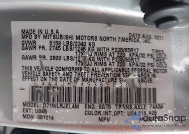 4A4JM2AS3BE036431: 43818222