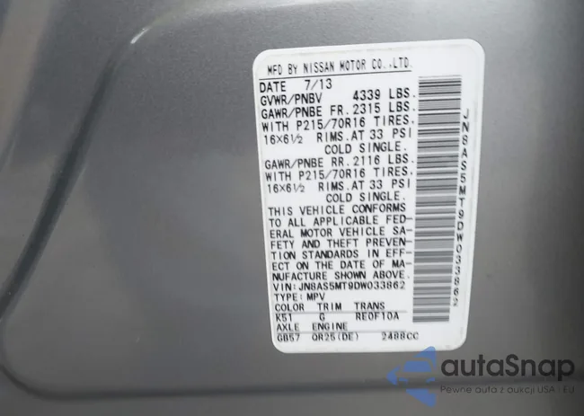 JN8AS5MT9DW033862: 43818247