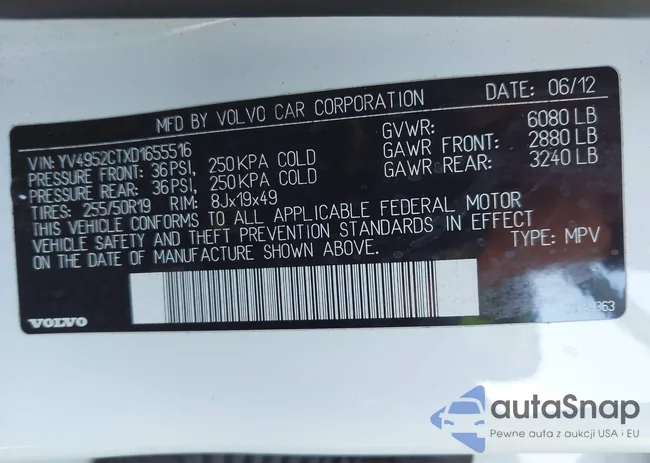 YV4952CTXD1655516: 43818391