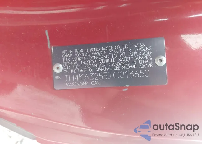 JH4KA3255JC013650: 43818440