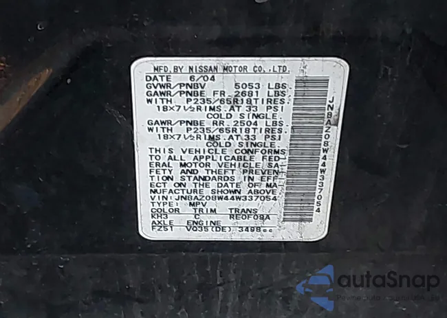 JN8AZ08W44W337054: 43817515