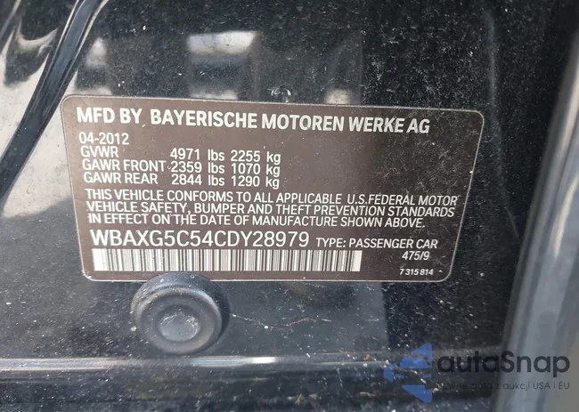 WBAXG5C54CDY28979: 43817562