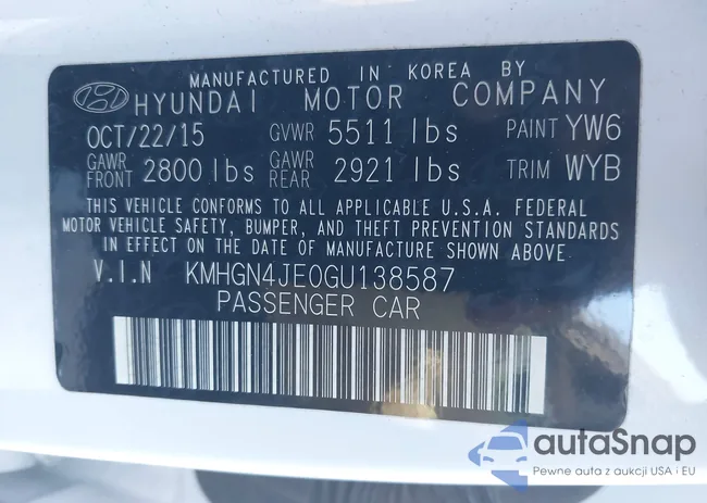 KMHGN4JE0GU138587: 43817578