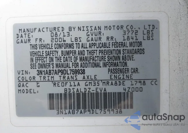 3N1AB7AP9DL759938: 43817601