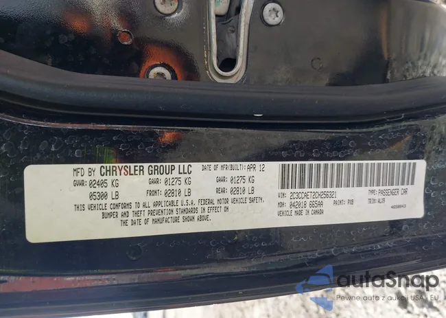 2C3CCAET2CH256321: 43817835