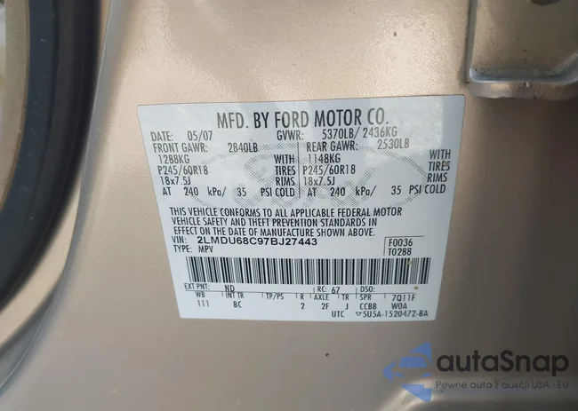 2LMDU68C97BJ27443: 43817862