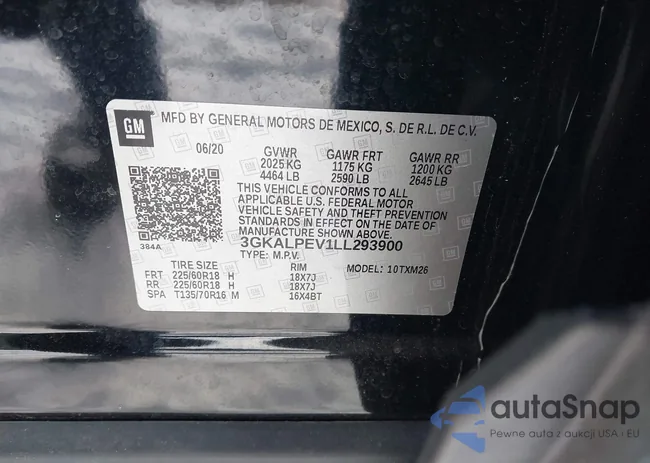 3GKALPEV1LL293900: 43819195