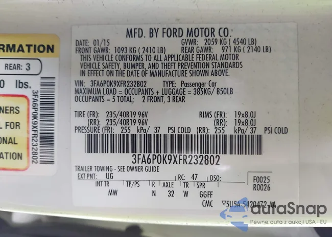 3FA6P0K9XFR232802: 43819339