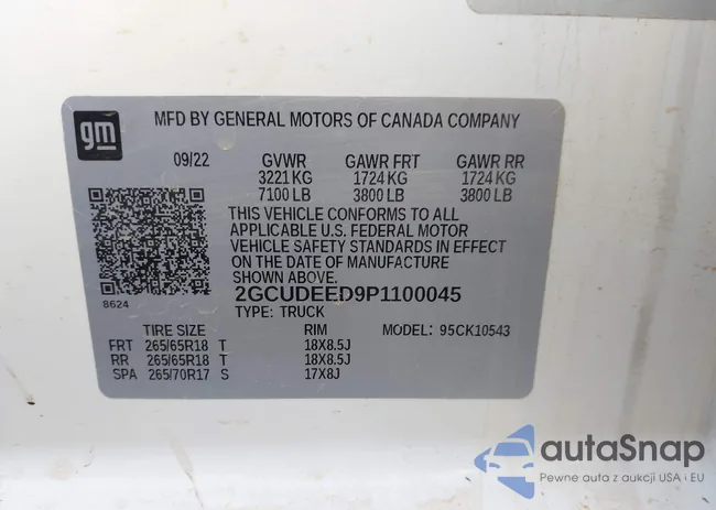 2GCUDEED9P1100045: 43819452