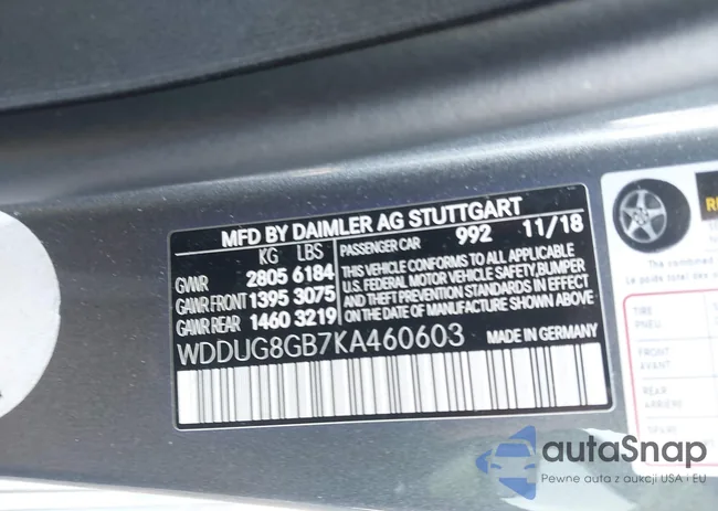 WDDUG8GB7KA460603: 43818648