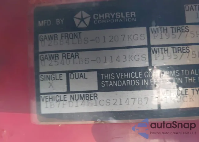 1B7FD14E1CS214787: 43818679