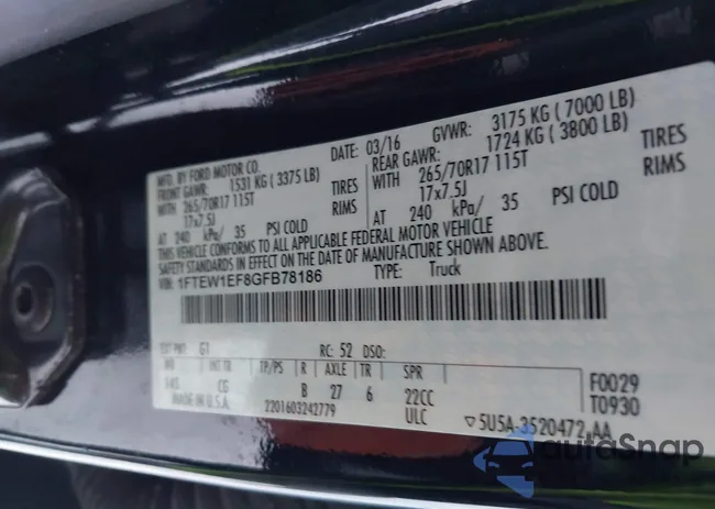 1FTEW1EF8GFB78186: 43818689