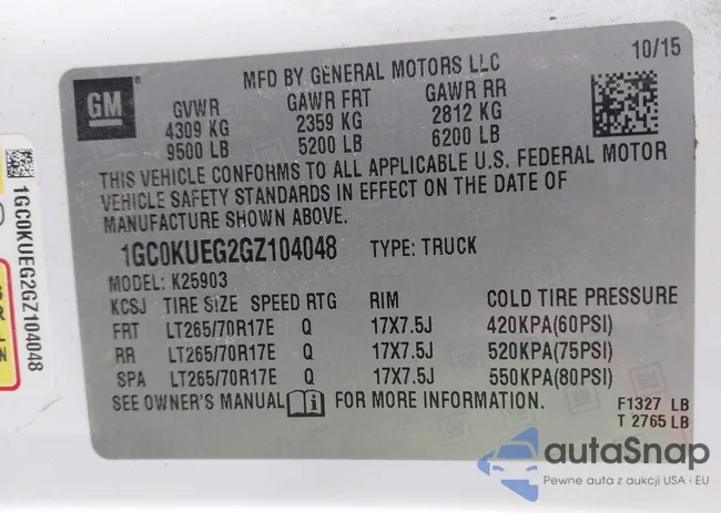 1GC0KUEG2GZ104048: 43820004