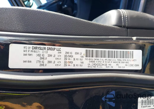 1C4RDHEG5EC344168: 43820162