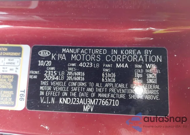 KNDJ23AU3M7766710: 43820195