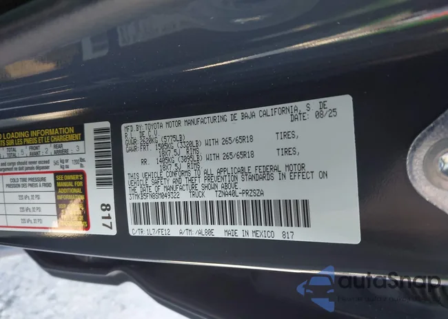 3TMKB5FN8SM049322: 43820369